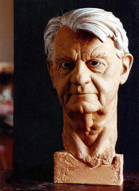 Jacob Bang: Buste af William Edler von Eyden (1990). Frederiksborg Museet. Affotografering: Jacob Bang. 