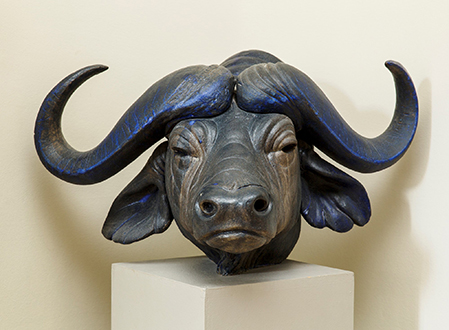 Jacob Bang: Bøffelhoved (1995). Privateje. Affotografering: Ole Haupt.