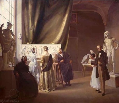 Besøgende i Thorvaldsens atelier (1899)