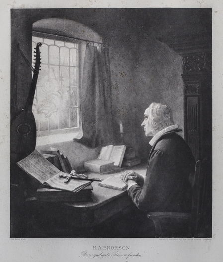 Christian Bang: ”H. A. Brorson” Stentryk. (19XX). I familiens eje. Affotografering af Ole Haupt. 