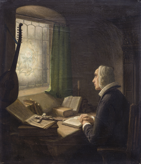 Christian Bang: ”H. A. Brorson” Kopi af det originale værk (1929). I familiens eje. Affotografering af Ole Haupt. 