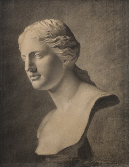 Christian Bang: Studie i kul fra Akademiet (1894). I familiens eje. Affotografering af Ole Haupt. 