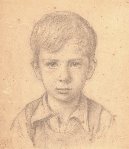 Christian Bang: ”Sønnesøn Jacob Bang” (ca1939). I familiens eje. Affotografering af Ole Haupt. 