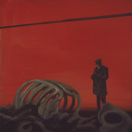 Simon Bang: ”Maleri Wiren 2” (1994). I privat eje. Affotografering af Mette Worm. 